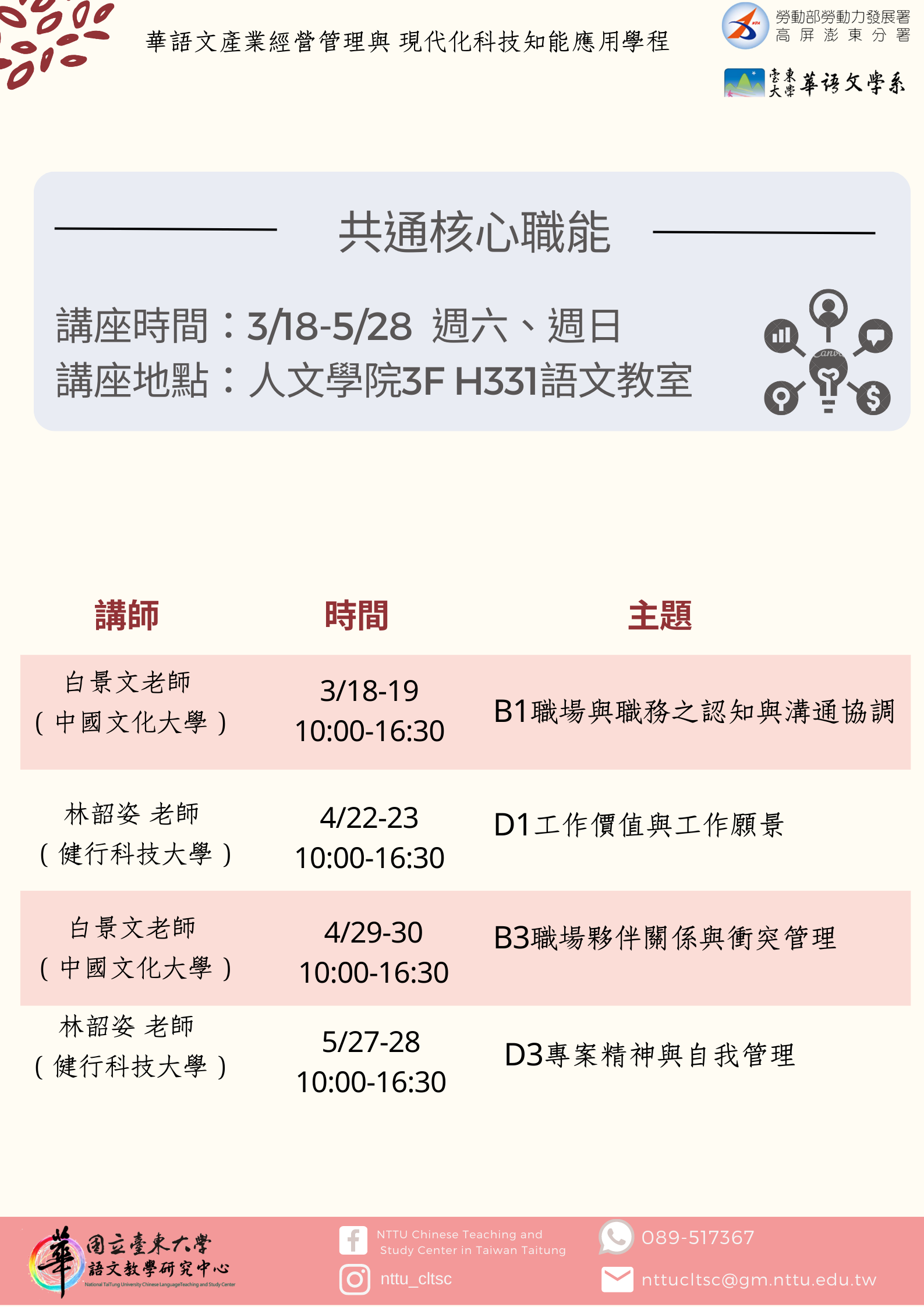 華語中心_共通核心職能_海報